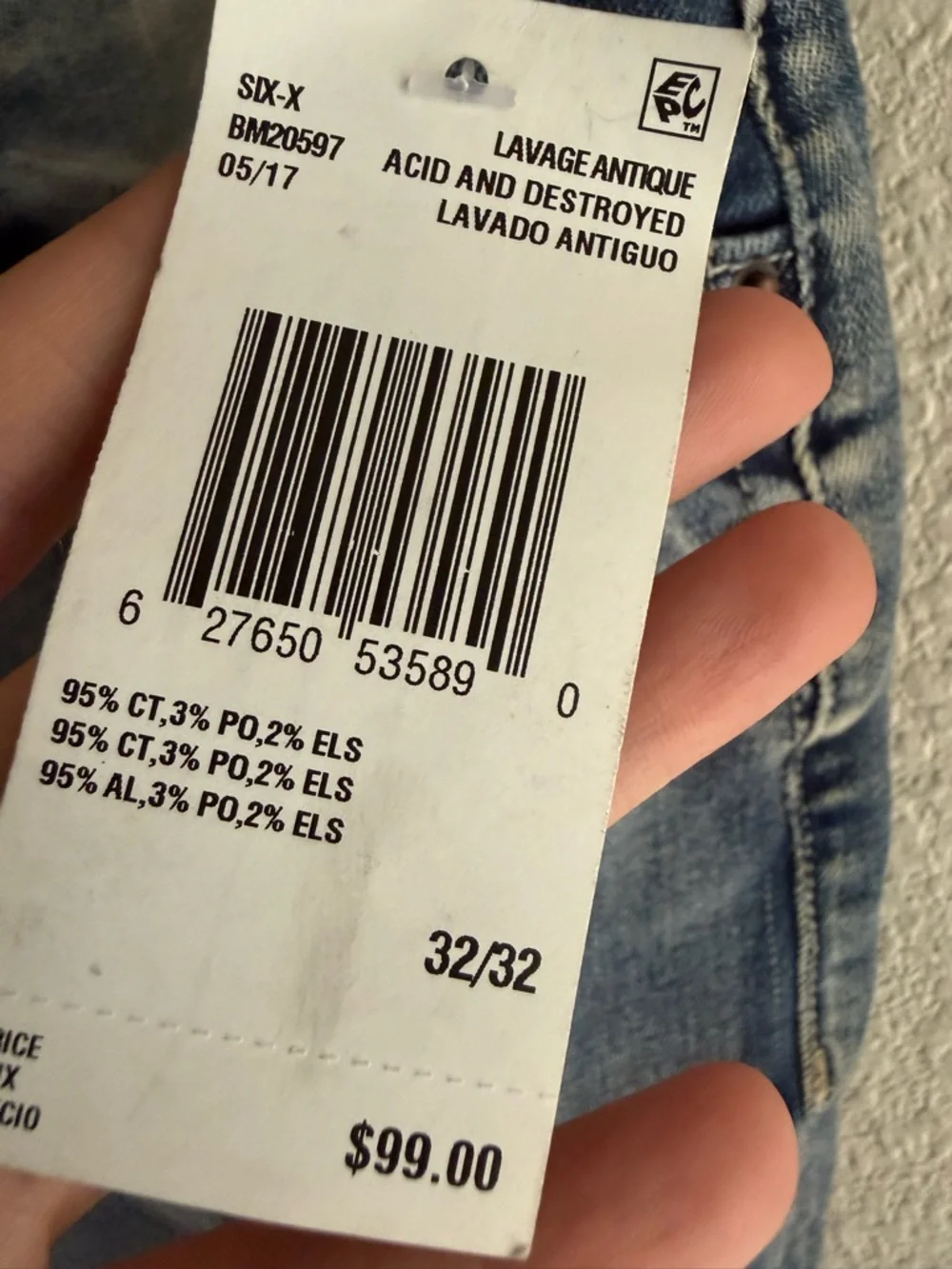 Buffalo David Bitton Men’s Six-x Straight Stretch Jeans 32x32 - Picture 4 of 13
